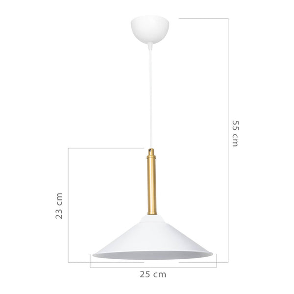Lampa wisząca Hempstead E27 metal w różnych kolorach [lux.pro]