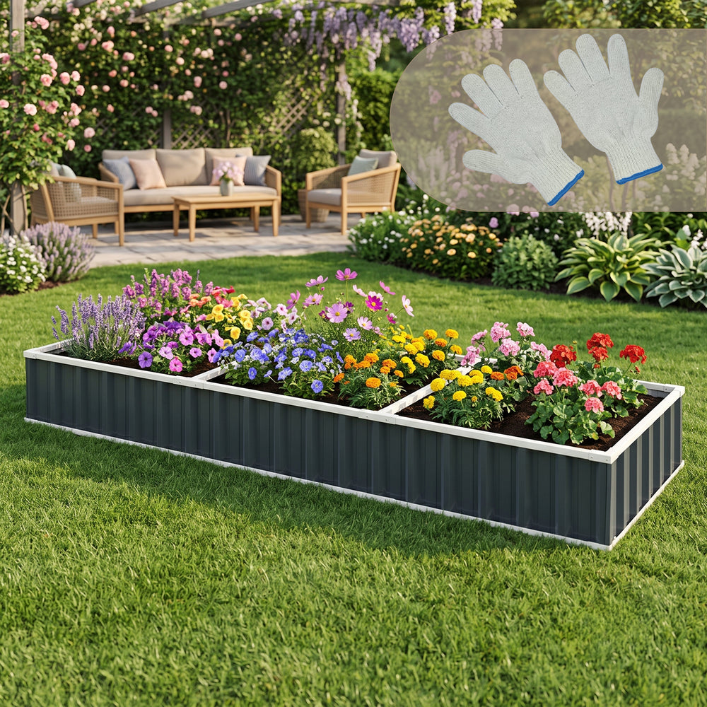 Łóżko podwyższone Albrandswaard 258x90x30 cm antracyt [en.casa]