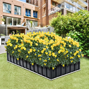 Podłoże do sadzenia Zevenaar stalowe antracytowo-szare w różnych rozmiarach. rozmiary [en.casa]