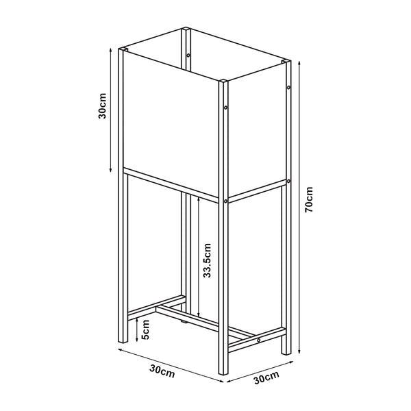 Metalowy stojak na rośliny Porsgrunn [en.casa]