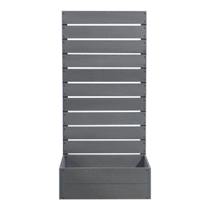 Skrzynka na rośliny z osłoną Heerde szara [en.casa]