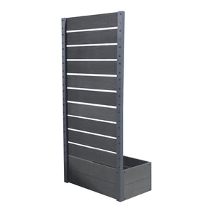 Skrzynka na rośliny z osłoną Heerde szara [en.casa]