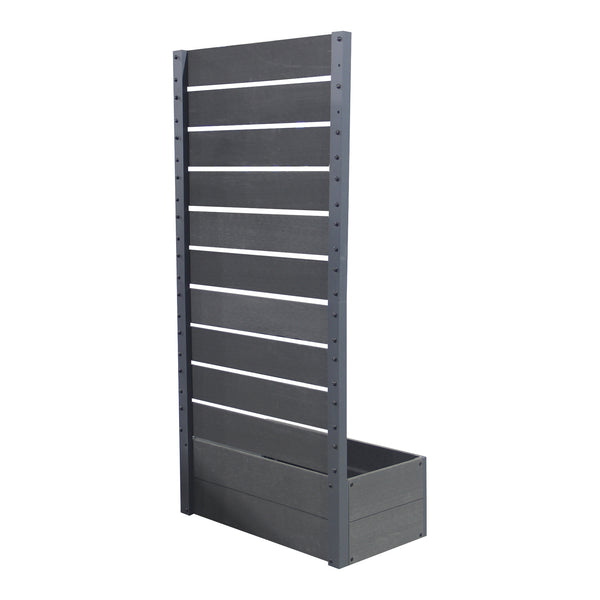 Skrzynka na rośliny z osłoną Heerde szara [en.casa]