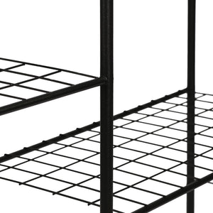 Półka na rośliny Alkmaar metalowa czarna w różnych rozmiarach. rozmiary [en.casa]