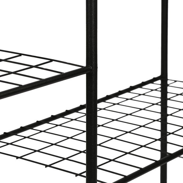 Półka na rośliny Alkmaar metalowa czarna w różnych rozmiarach. rozmiary [en.casa]
