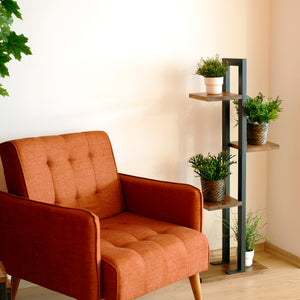 Regał na rośliny Lemvig 120,5 x 44 x 22 cm w różnych kolorach [en.casa]