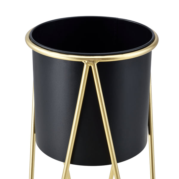 Stojak na kwiaty Hedera 2-częściowy z doniczką w różnych kolorach en.casa