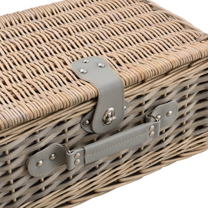 Kosz piknikowy z zestawem sztućców dla 2/4 osób w różnych kolorach kolory casa.pro