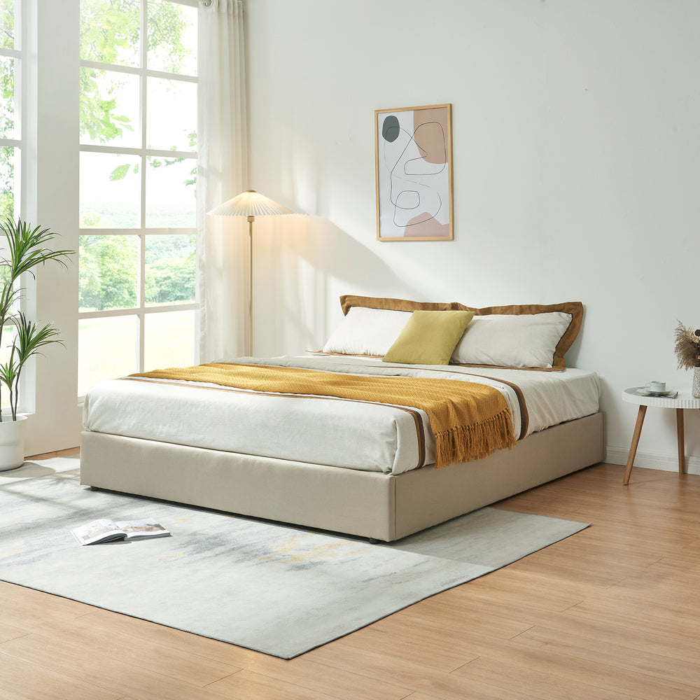 Łóżko tapicerowane Nola [en.casa]