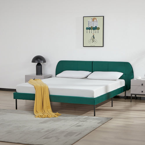 Łóżko tapicerowane Porvoo [en.casa]