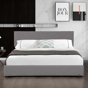 Łóżko tapicerowane Juva Cord z stelażem Corium