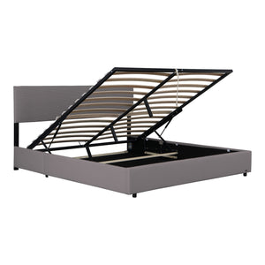 Łóżko tapicerowane Juva Cord z stelażem Corium