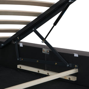 Łóżko tapicerowane Juva Cord z stelażem Corium