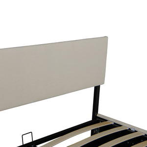 Łóżko tapicerowane Juva z materacem i podstawą łóżka Corium