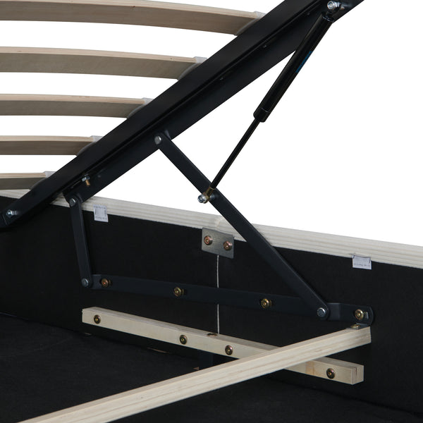 Łóżko tapicerowane Juva z materacem i podstawą łóżka Corium