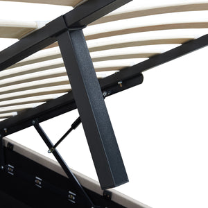 Łóżko tapicerowane Nola [en.casa]