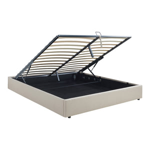 Łóżko tapicerowane Nola z materacem [en.casa]