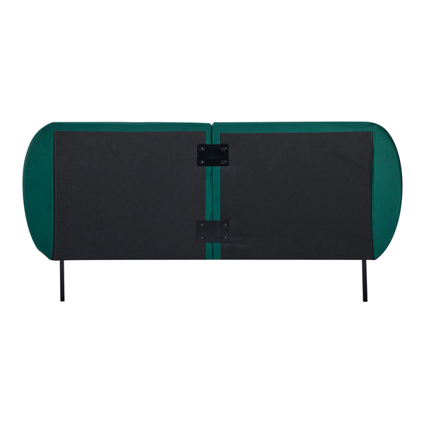 Łóżko tapicerowane Porvoo z materacem [en.casa]