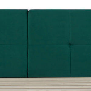 Łóżko tapicerowane Porvoo z materacem [en.casa]