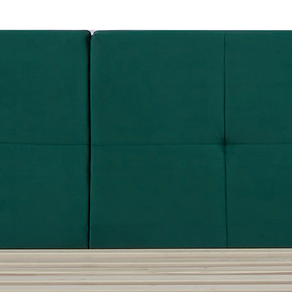 Łóżko tapicerowane Porvoo z materacem [en.casa]