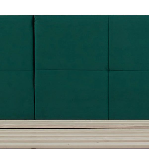 Łóżko tapicerowane Porvoo z materacem [en.casa]