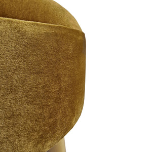 Tapicerowany stołek Laholm Ø 40 cm aksamitny w różnych kolorach. kolory [en.casa]