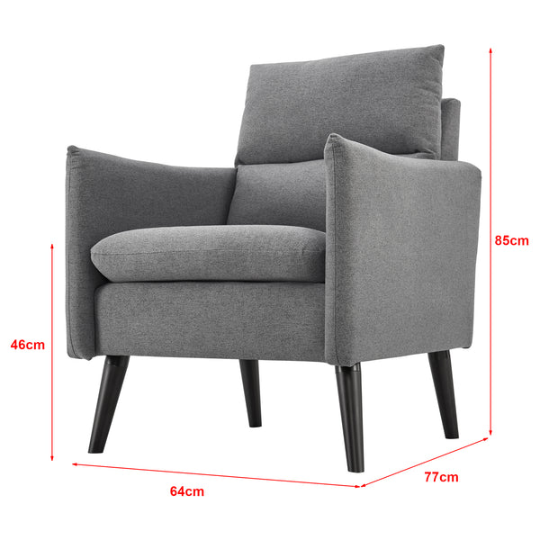 Fotel tapicerowany Eitting w różnych kolorach [en.casa]