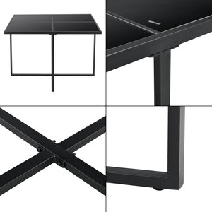 Zestaw mebli ogrodowych z polirattanu Tarragona dla 8 osób w różnych kolorach en.casa