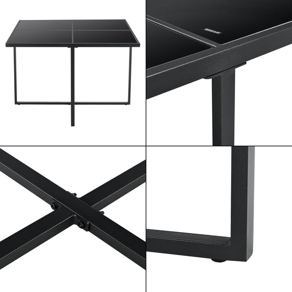 Zestaw mebli ogrodowych z polirattanu Tarragona dla 8 osób w różnych kolorach en.casa