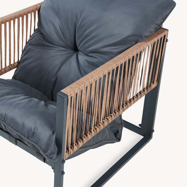 Zestaw mebli wypoczynkowych Karg 4-częściowy [casa.pro]