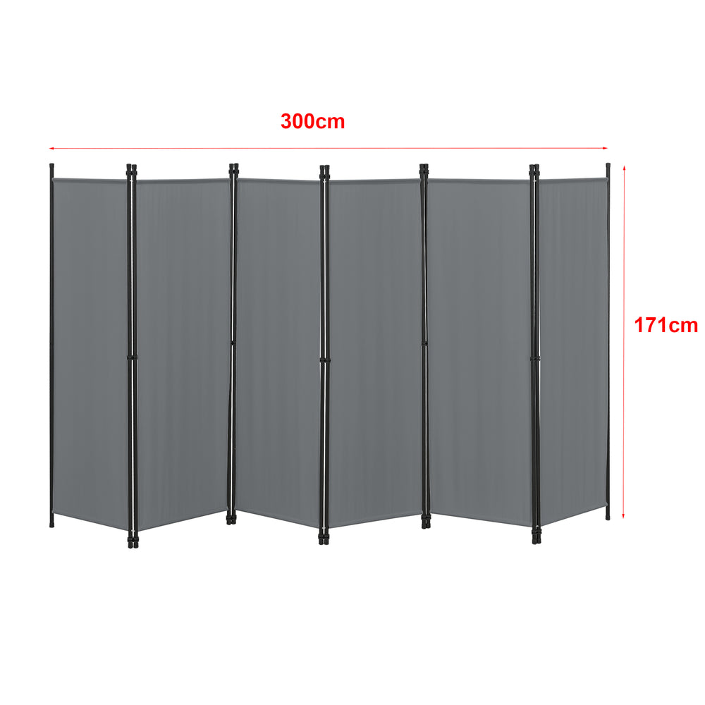 Raumteiler Huesca 6 - teilig 300x171 cm versch Farben en.casa - premiumXL