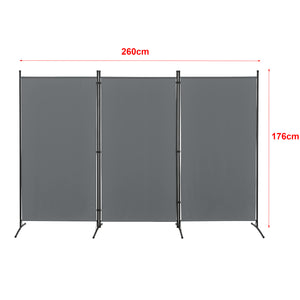 Parawan Teruel 3-częściowy 260x176 cm różne kolory en.casa