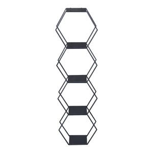 Zestaw półek Tand stal czarny [en.casa]