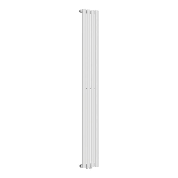 Designerski grzejnik rurowy Nore Biały 160x24cm Jednowarstwowy 438W [neu.haus]