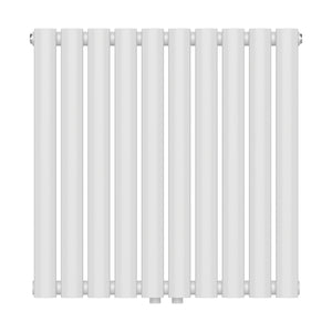 Designerski grzejnik rurowy Nore Biały 60x60cm Jednowarstwowy 449W [neu.haus]