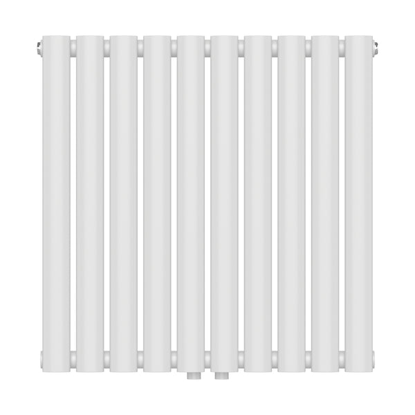 Designerski grzejnik rurowy Nore Biały 60x60cm Jednowarstwowy 449W [neu.haus]
