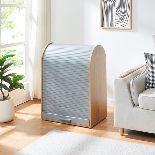 Szafa na rolety Kavlinge 80x60x40 cm bambus/szary [en.casa]