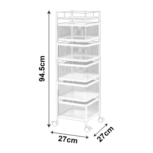 Wózek Sunndal w różnych kolorach i wzorach Kolory i wzory [en.casa]