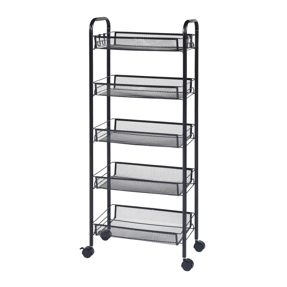 Rollwagen Tromsø Schwarz in versch. Ausführungen [en.casa] - premiumXL