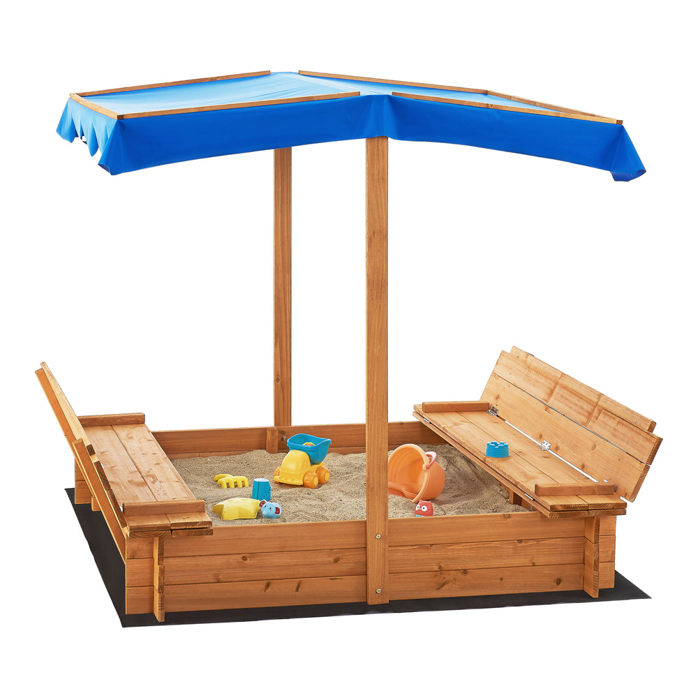 Piaskownica Kellenhusen z dachem 120x120x120cm [en.casa]