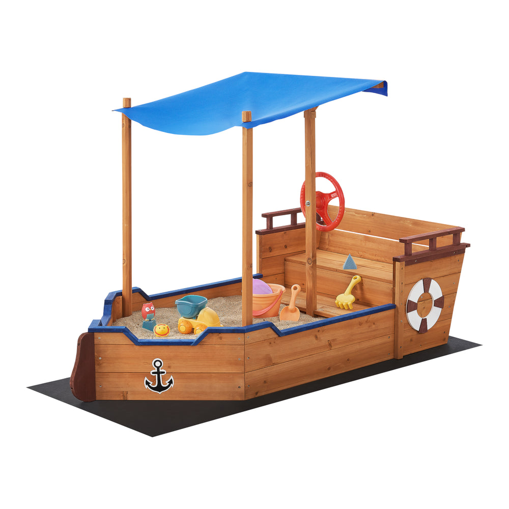 Żaglowiec Sandpit Grömitz 103x160x78cm [en.casa]