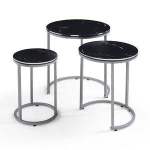 Zestaw 3 stolików Bornholm w różnych kolorach. kolory [en.casa]