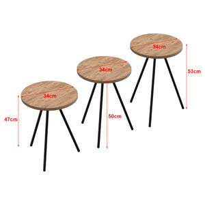 Zestaw stolików Ølgod zestaw 3 w różnych kolorach kolory [en.casa]