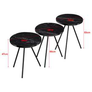 Zestaw stolików Ølgod zestaw 3 w różnych kolorach kolory [en.casa]