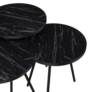 Zestaw stolików Ølgod zestaw 3 w różnych kolorach kolory [en.casa]