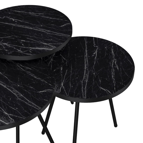 Zestaw stolików Ølgod zestaw 3 w różnych kolorach kolory [en.casa]