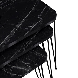 Zestaw 3 stolików Rudkøbing w różnych kolorach. kolory [en.casa]