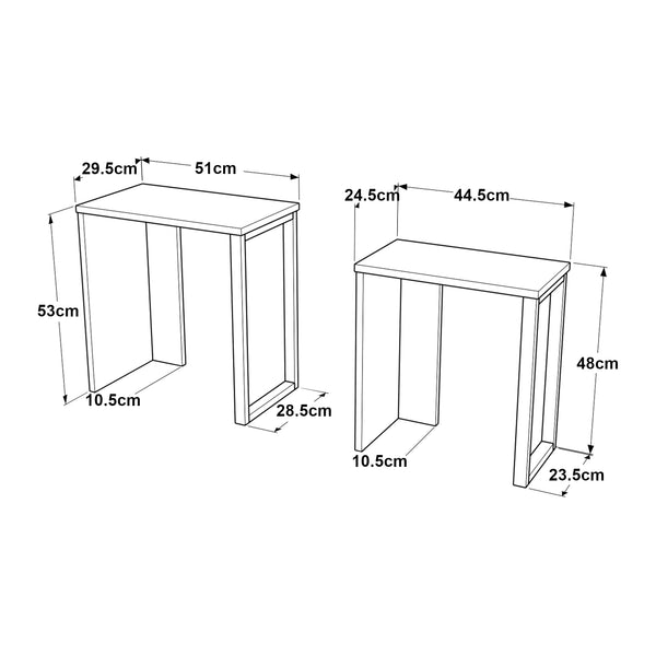 Stolik kawowy Vesanto zestaw 2 [en.casa]