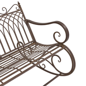 Ławka bujana Greenough 85x113x95cm w stylu wiejskim w różnych kolorach en.casa