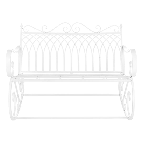 Ławka bujana Greenough 85x113x95cm w stylu wiejskim w różnych kolorach. kolory en.casa